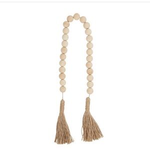 Wood Beads - Natural with Jute